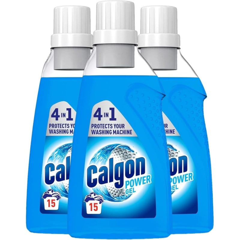 Calgon Antical Gel 2 en 1, Gel antiescalado, pack de 3 x 750 ml