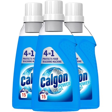 Calgon Antical Gel 2 en 1, Gel antiescalado, pack de 3 x 750 ml