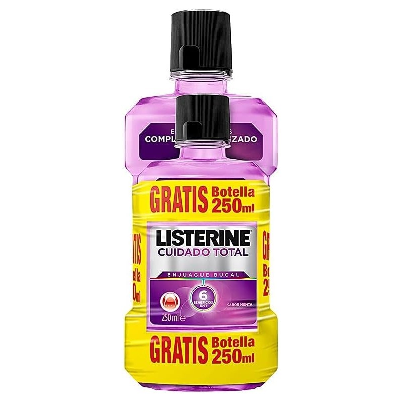 Listerine Cuidado Total 500 ml + 250 ml Enjuague Bucal