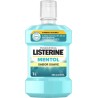 Listerine Mentol Sabor Suave (1 x 1 L), enjuague bucal con flúor 0% alcohol, col