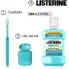 Listerine Mentol Sabor Suave (1 x 1 L), enjuague bucal con flúor 0% alcohol, col