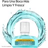 Listerine Mentol Sabor Suave (1 x 1 L), enjuague bucal con flúor 0% alcohol, col