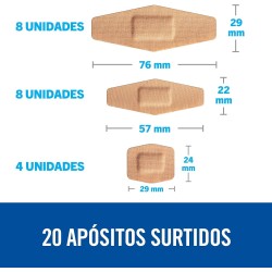 Nexcare DUO Assorted Plasters 20 Pack