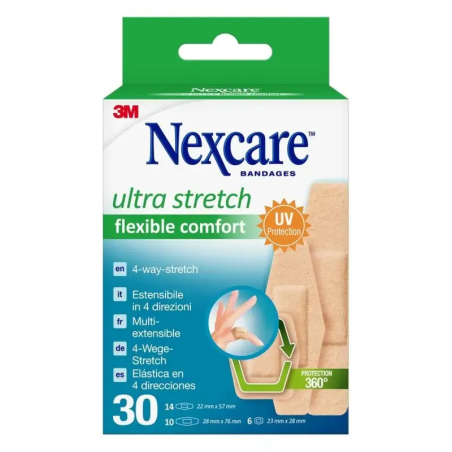 3M Nexcare Comfort 30 Tiritas Surtidas | Apósitos Elásticos