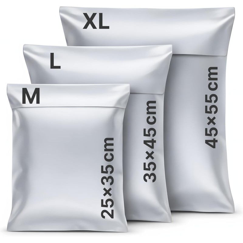 LIPOLABA® Pack de 30 bolsas para envíos 10M, 10L, 10XL | Sobres de envío para ro