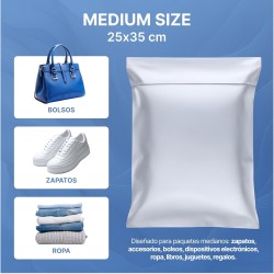 LIPOLABA® Pack de 30 bolsas para envíos 10M, 10L, 10XL | Sobres de envío para ro