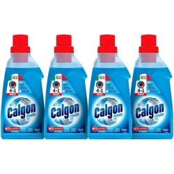 Calgon Power Gel 4 en 1, 8 paquetes de 750 ml de antical para lavadoras, aditivo