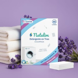 Detergente Tiras Lavadora Lavanda 40 Lavados Natulim