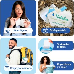 Detergente Tiras Lavadora Lavanda 40 Lavados Natulim